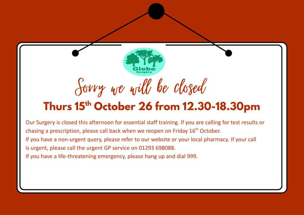 Closed For Training Notice 26 (3)